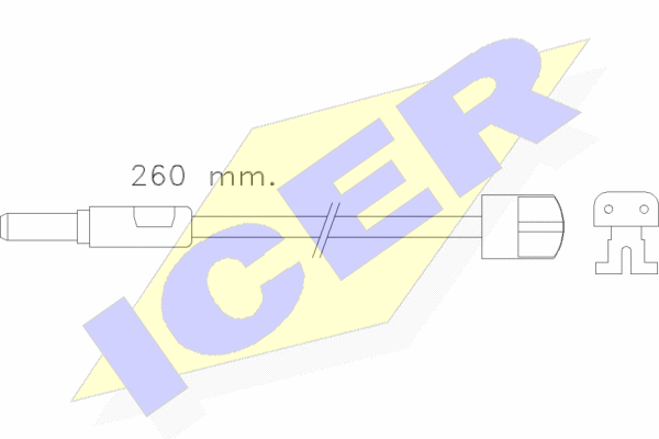 Senzor de avertizare,uzura placute de frana 610319 E C ICER